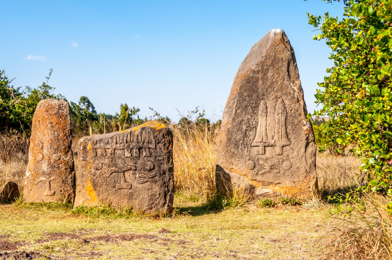 Le site archéologique de Tiya.