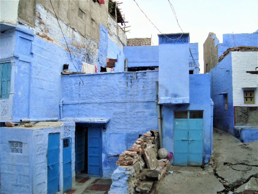 Die Stadt blue Jodhpur Rajasthan Indien