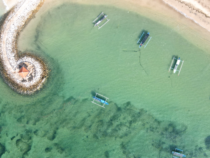 Bucht von Sanur auf Bali