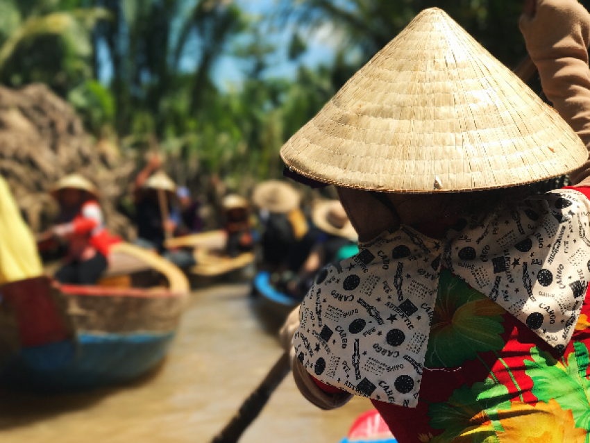 die Straße zum Mekong-Delta