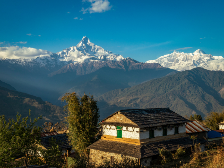Waldlager in Pokhara