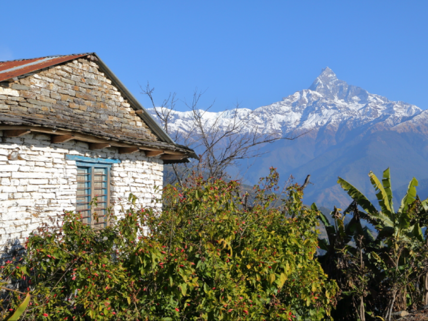 Hohes Lager in Pokhara