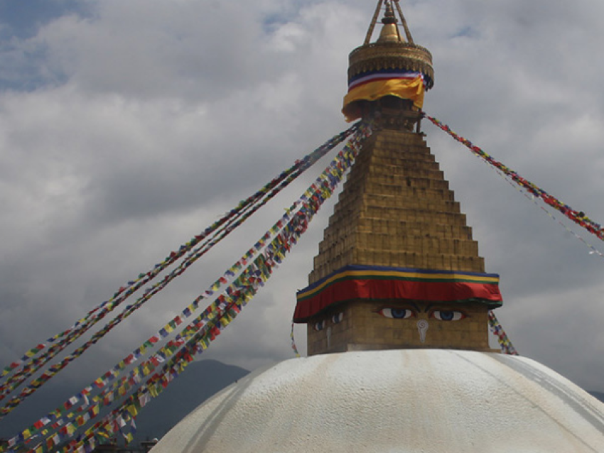 der Stupa von Boudhanath