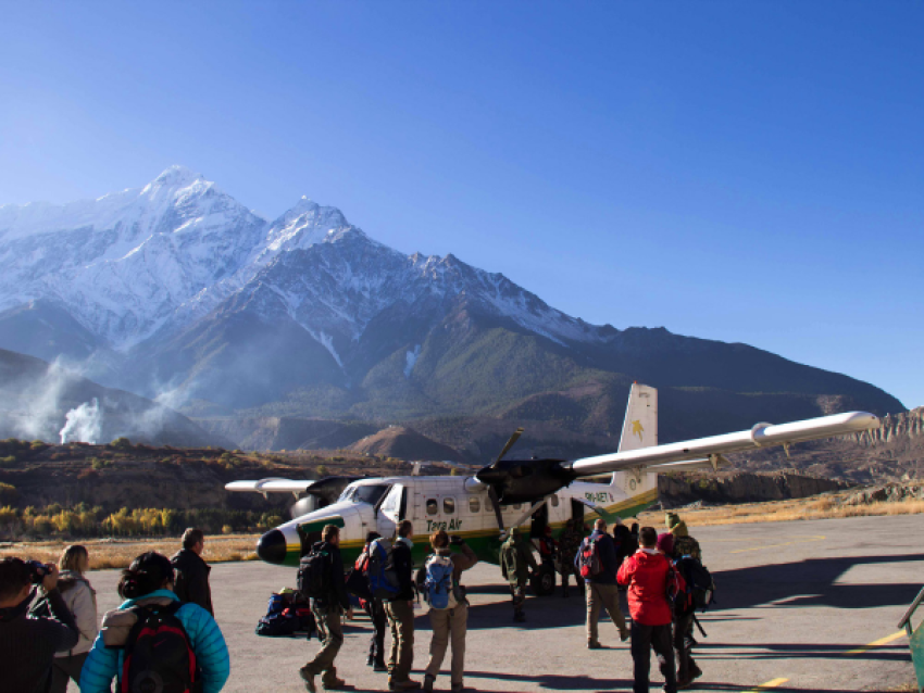 Vol von Pokhara nach Jomsom